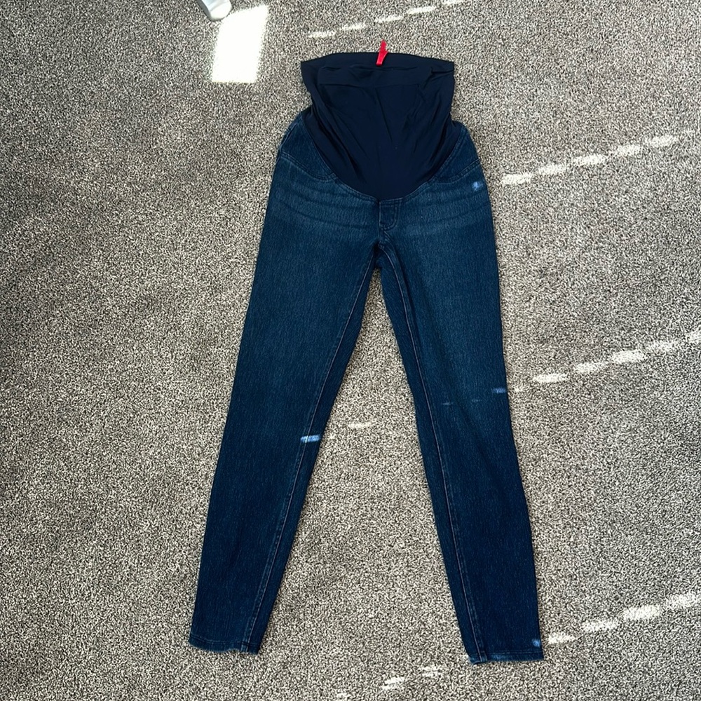 Spanx maternity ankle jeans